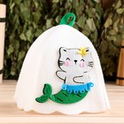 Шапка для бани с аппликацией "Алана" - Фото 1