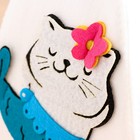 Шапка для бани с аппликацией "Адель" - Фото 3