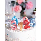 Свечи в торт «Грань», золото, 30 шт., 8 см, в шоу-боксе - Фото 4