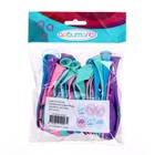 Шар латексный 12'' «Маленькие единороги», пастель, 2-сторонний, набор 25 шт., МИКС - фото 44369491