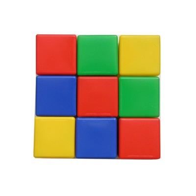 Набор кубиков, 9 элементов, 8 см