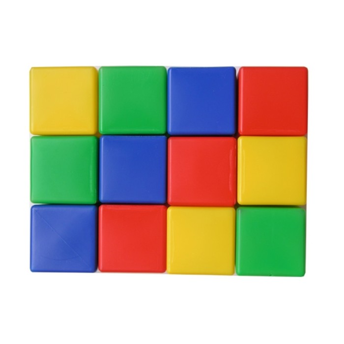 Набор кубиков, 12 элементов, 8 см - фото 1908987533