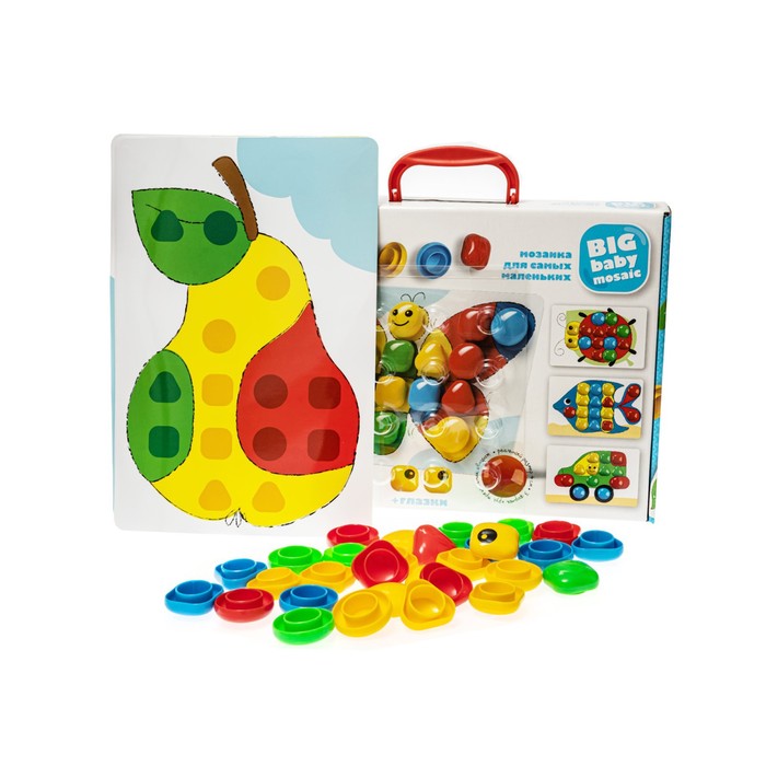 

Мозаика для самых маленьких Baby Toys «Бабочка», 4 цвета, 27 элементов
