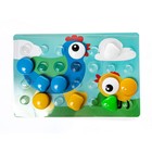 Мозаика для самых маленьких Baby Toys «Черепашка», 5 цветов, 32 элемента - Фото 3