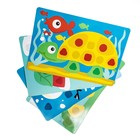 Мозаика для самых маленьких Baby Toys «Черепашка», 5 цветов, 32 элемента - Фото 2