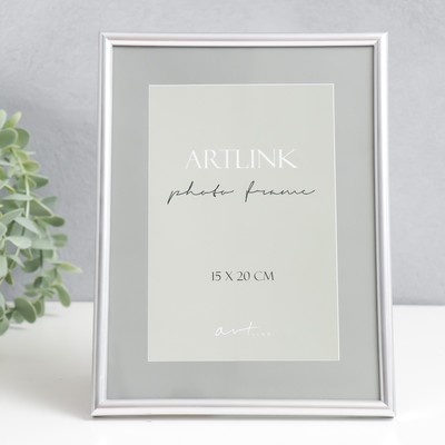 Фоторамка для фото 15×20 см Decoline, пластик, серебро