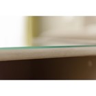 Тумба узкая с дверцей «Алеро», 1 ящик, прозрачное стекло, велюр velutto 01, цвет молочный - Фото 8