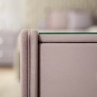 Широкая тумба «Алеро», 502×430×510 мм, 3 ящика, стекло, премиум велюр, цвет пыльная сирень - Фото 8