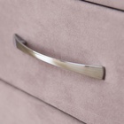 Широкая тумба «Алеро», 502×430×510 мм, 3 ящика, стекло, премиум велюр, цвет пыльная сирень - Фото 10