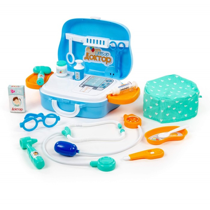 Набор «Доктор №17», в чемоданчике на колёсиках, 18 элементов 56544