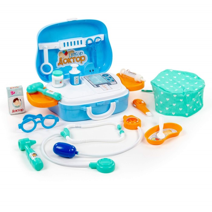 Набор «Доктор №17», в чемоданчике на колёсиках, 18 элементов 56544
