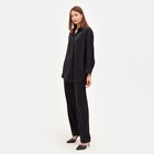 Костюм женский (рубашка, брюки) MINAKU: Silk pleasure цвет чёрный, размер 42 - Фото 3