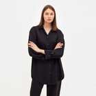 Костюм женский (рубашка, брюки) MINAKU: Silk pleasure цвет чёрный, размер 42 - Фото 6