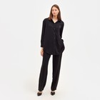 Костюм женский (рубашка, брюки) MINAKU: Silk pleasure цвет чёрный, размер 42 - Фото 7