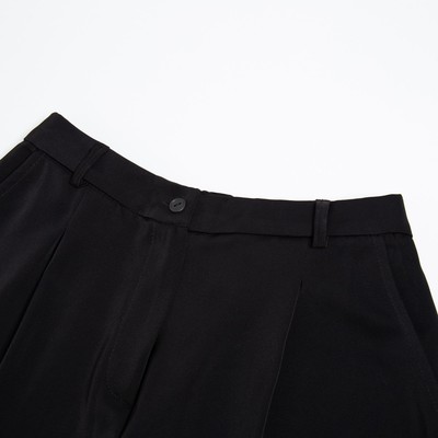 Костюм женский (рубашка, брюки) MINAKU: Silk pleasure, размер 48, чёрный