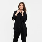 Костюм женский (рубашка, брюки) MINAKU: Silk pleasure цвет чёрный, размер 54 - Фото 4