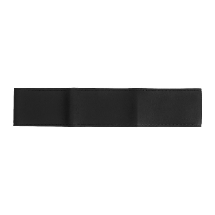 Оплетка на руль со шнуровкой C104, экокожа, 38 см, черный