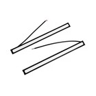 Дневные ходовые огни MZ0010 COB, 12 В, синий свет, набор 2 шт - Фото 1