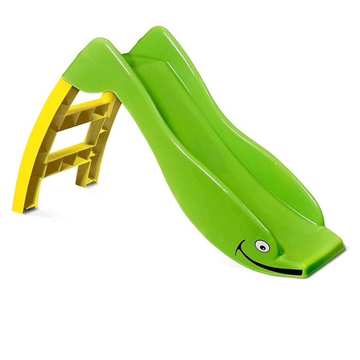 Горка «Дельфин», цвет зеленый, цвет жёлтый - Фото 1