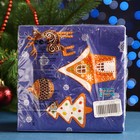 Салфетки бумажные New Line Fresco «Новогодие пряники», 33х33 см, 3 слоя - Фото 2