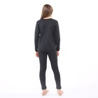 Термобельё для девочки (джемпер, брюки), цвет серый, рост 110 см - Фото 4