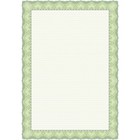 Сертификат-бумага А4, 25 листов Calligrata "Зеленый орнамент", 120 г/м2 - фото 7121232