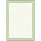 Сертификат-бумага А4, 25 листов Calligrata "Зеленый орнамент", 120 г/м2 - Фото 2