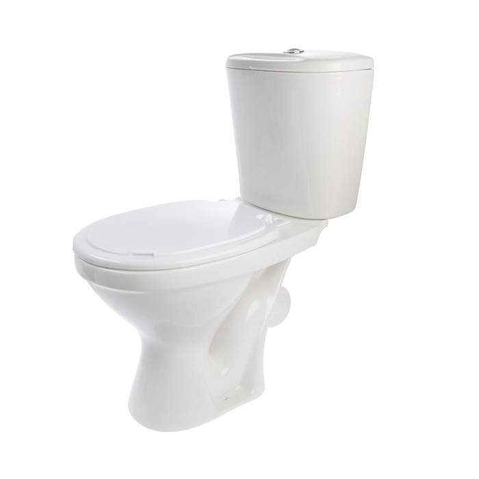 УЦЕНКА Унитаз компакт ЛЗСФ «Универсал Стандарт», нижняя подводка, косой выпуск, сиденье, кнопка - Фото 1