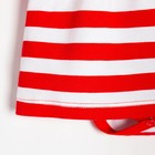 Боди-платье Крошка Я «Бантик», рост 80-86 см, цвет красный/белый - Фото 9