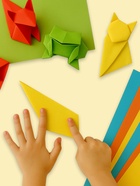 Бумага цветная для оригами и аппликаций 20×20 см, 10 листов, 10 цветов, Calligrata, 80 г/м², в папке - Фото 4