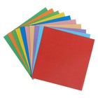 Бумага цветная для оригами и аппликаций 20 х 20 см, 100 листов, 10 цветов, Calligrata - Фото 2