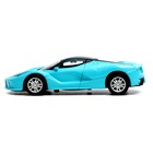 Машина металлическая «Суперкар», инерционная, масштаб 1:43, цвет голубой - фото 3588554