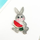 Магнит на холодильник полистоун «Зайчонок с фруктами», 6.6×4.5 см, МИКС 7912820