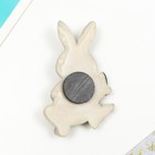 Магнит на холодильник полистоун «Зайчонок с фруктами», 6.6×4.5 см, МИКС 7912820