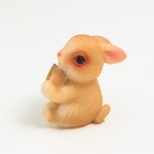 Фигурка полистоун «Маленький зайчик с монеткой», 3×1.7×2 см, МИКС - фото 47148223