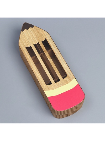 Коробка подарочная, кондитерская упаковка «Карандаш», 27.5 х 8.5 х 5 см