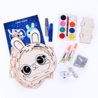 Набор для творчества «Новогодний ночник из дерева. Зайка» Уценка - Фото 2