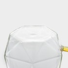 Кружка стеклянная Magistro «Льдинка», 320 мл, 11×9×9,5 см - фото 4361324