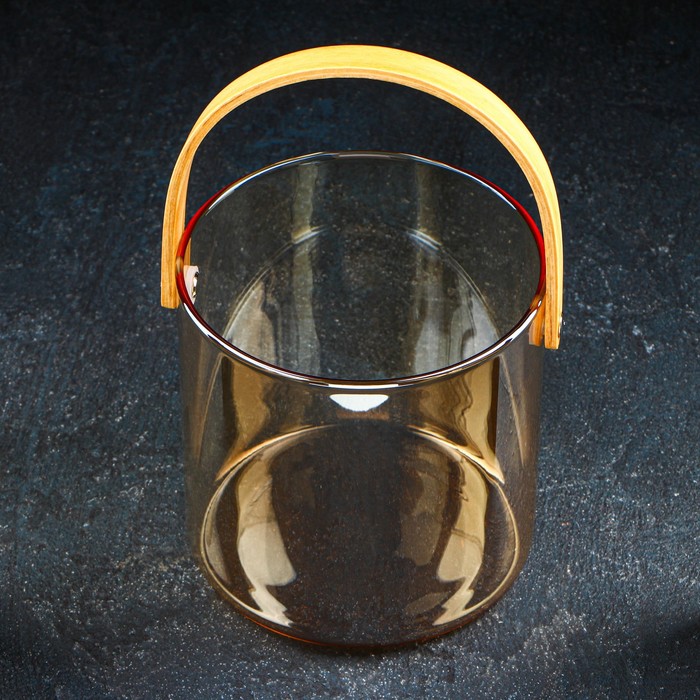 Ведро для льда стеклянное «Каиллин», 1,5 л, 13×13 см - фото 1882502493