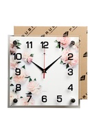 Часы настенные, интерьерные "Цветы", бесшумные, 25 х 25 см - Фото 6