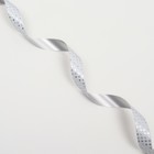 Лента упаковочная для декора и подарков, серебряные снежинки, 2 см × 45 м - Фото 4