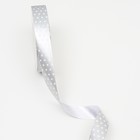 Лента новогодняя для декора и подарков, серебро «Звезды», 2 см × 45 м - Фото 3