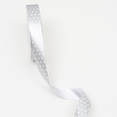 Лента новогодняя для декора и подарков, звезды, 2 см × 45 м