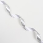 Лента новогодняя для декора и подарков, серебро «Звезды», 2 см × 45 м - Фото 4