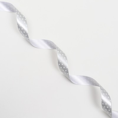 Лента новогодняя для декора и подарков, звезды, 2 см × 45 м