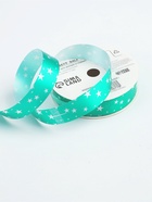 Лента упаковочная для декора и подарков, зелёный «Звезды», 2 см × 45 м - Фото 4