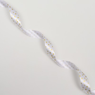 Лента упаковочная для декора и подарков «Золотые звезды», 2 см × 50 м