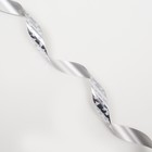 Лента новогодняя для декора и подарков, серебряная «Ёлки», 2 см × 45 м - Фото 4