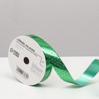 Лента новогодняя для декора и подарков, зелёная «Ёлки», 2 см × 45 м - Фото 2