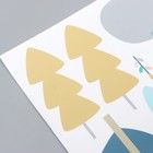 Наклейка пластик интерьерная цветная "Деревья" 40х60 см - фото 21766873